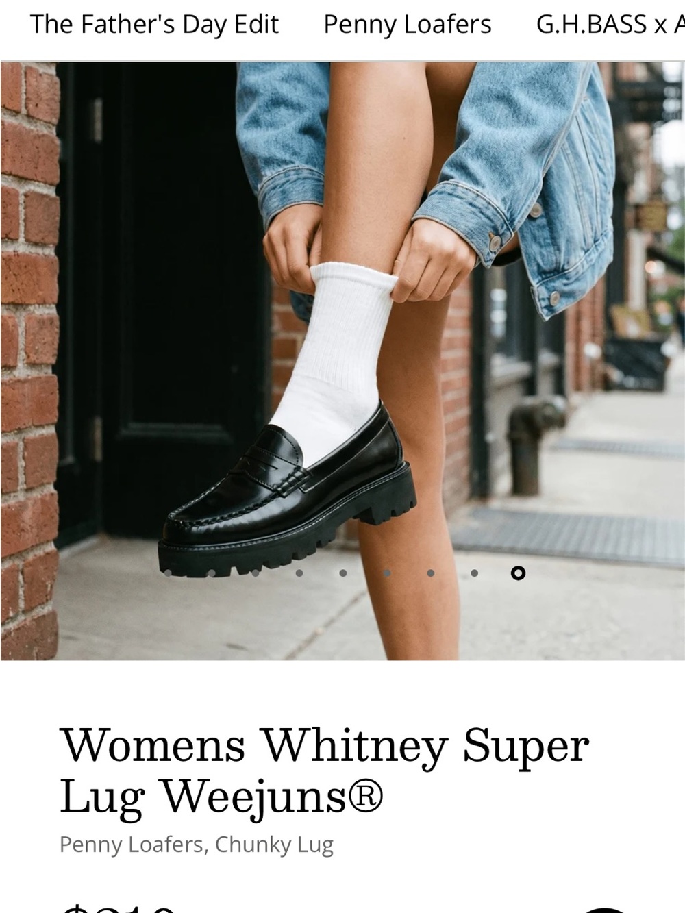 G. H. Bass Whitney Super Lug Weejun